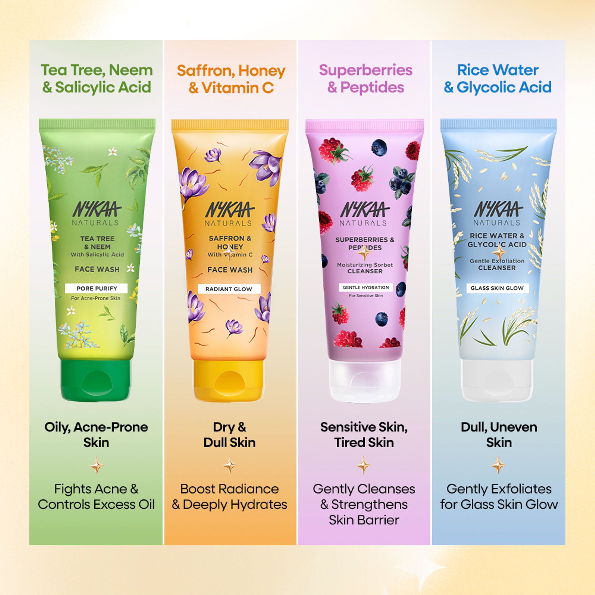 Nykaa Anti-Acne Face Wash With Salicylic Acid, Tea Tree & Neem - For Oily & Acne Prone Skin - Niacinamide Multani Mitti - Distacart