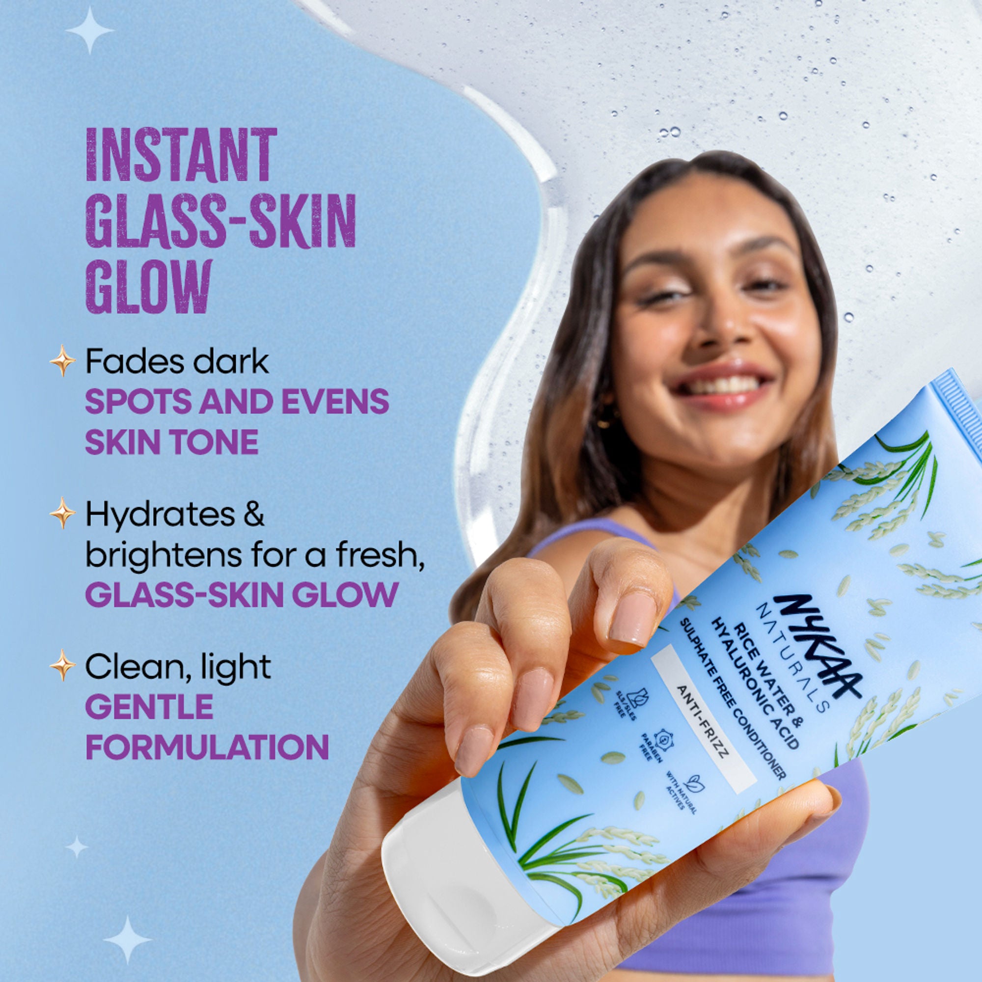Nykaa Anti-Acne Face Wash With Salicylic Acid, Tea Tree & Neem - For Oily & Acne Prone Skin - Glycolic Acid Rice Water - Distacart