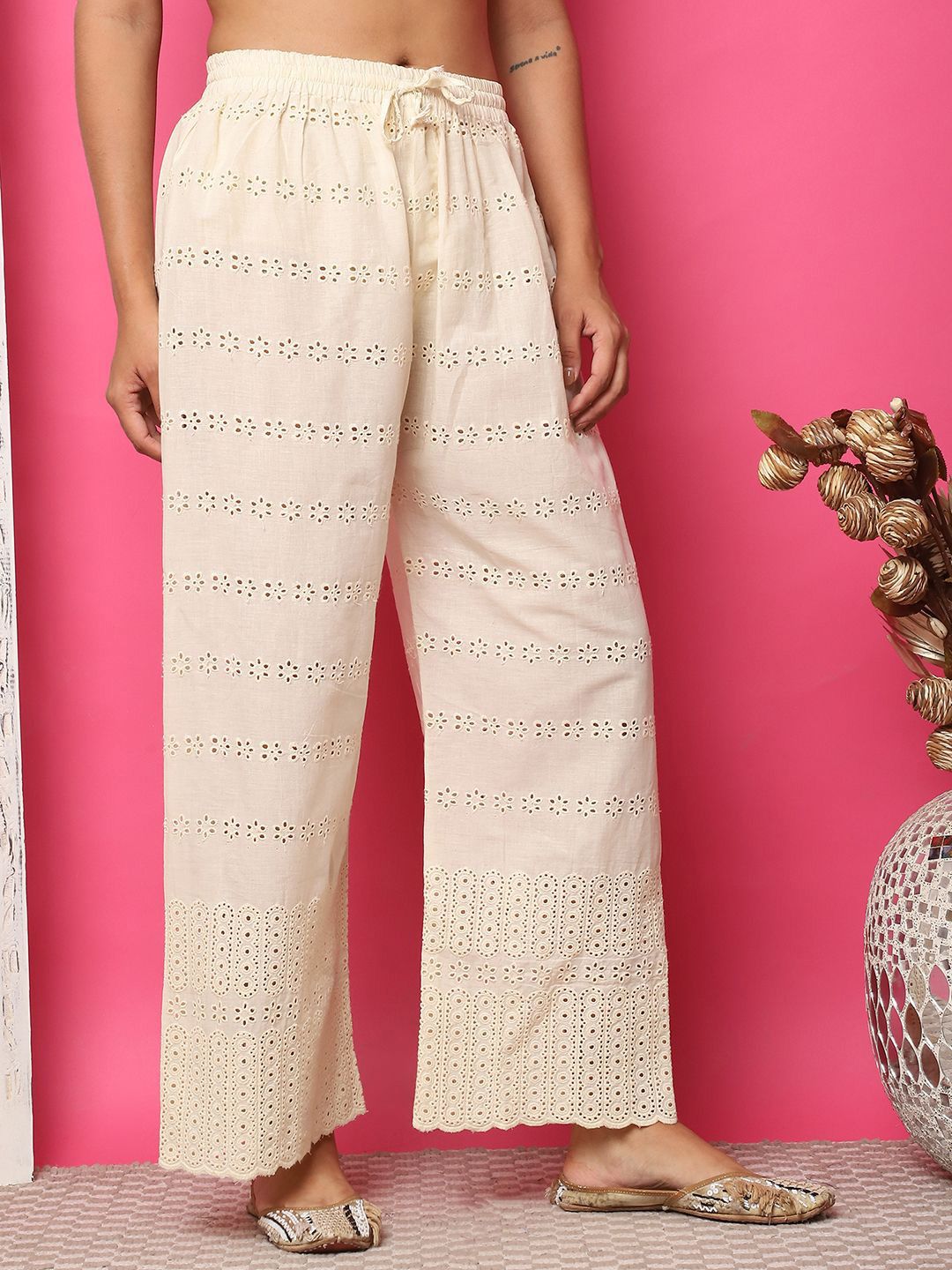 TAG 7 Women Flared Palazzos - Distacart