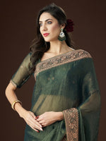 Thumbnail for kasee Zari Embroidered Saree - Distacart