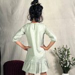 Thumbnail for ArthLife Green & Yellow Pepa Collared Dress - Distacart