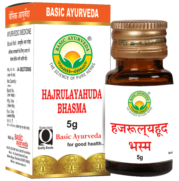 Basic Ayurveda Hajrulayahuda Bhasma - Distacart