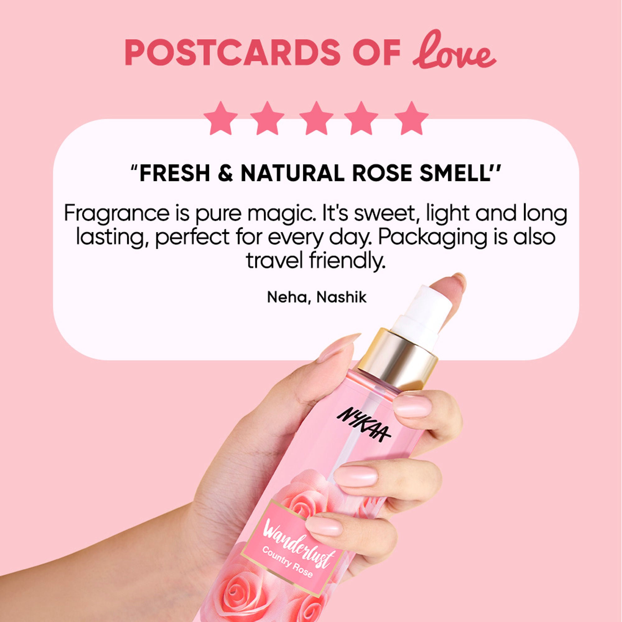 Wanderlust Fragrance Mist For Her - Country Rose - Distacart