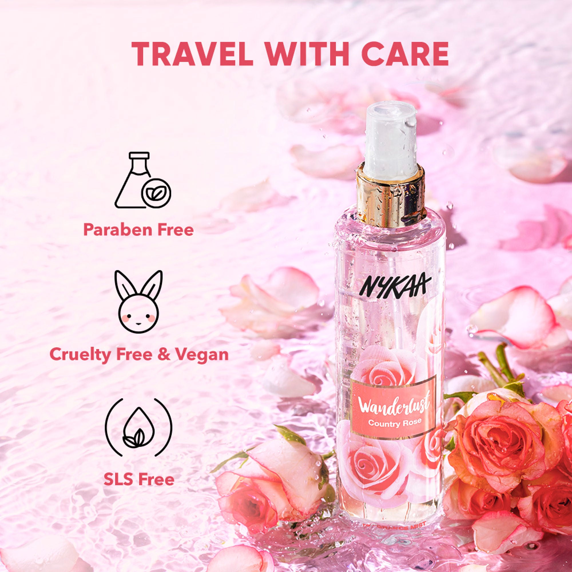 Wanderlust Fragrance Mist For Her - Country Rose - Distacart