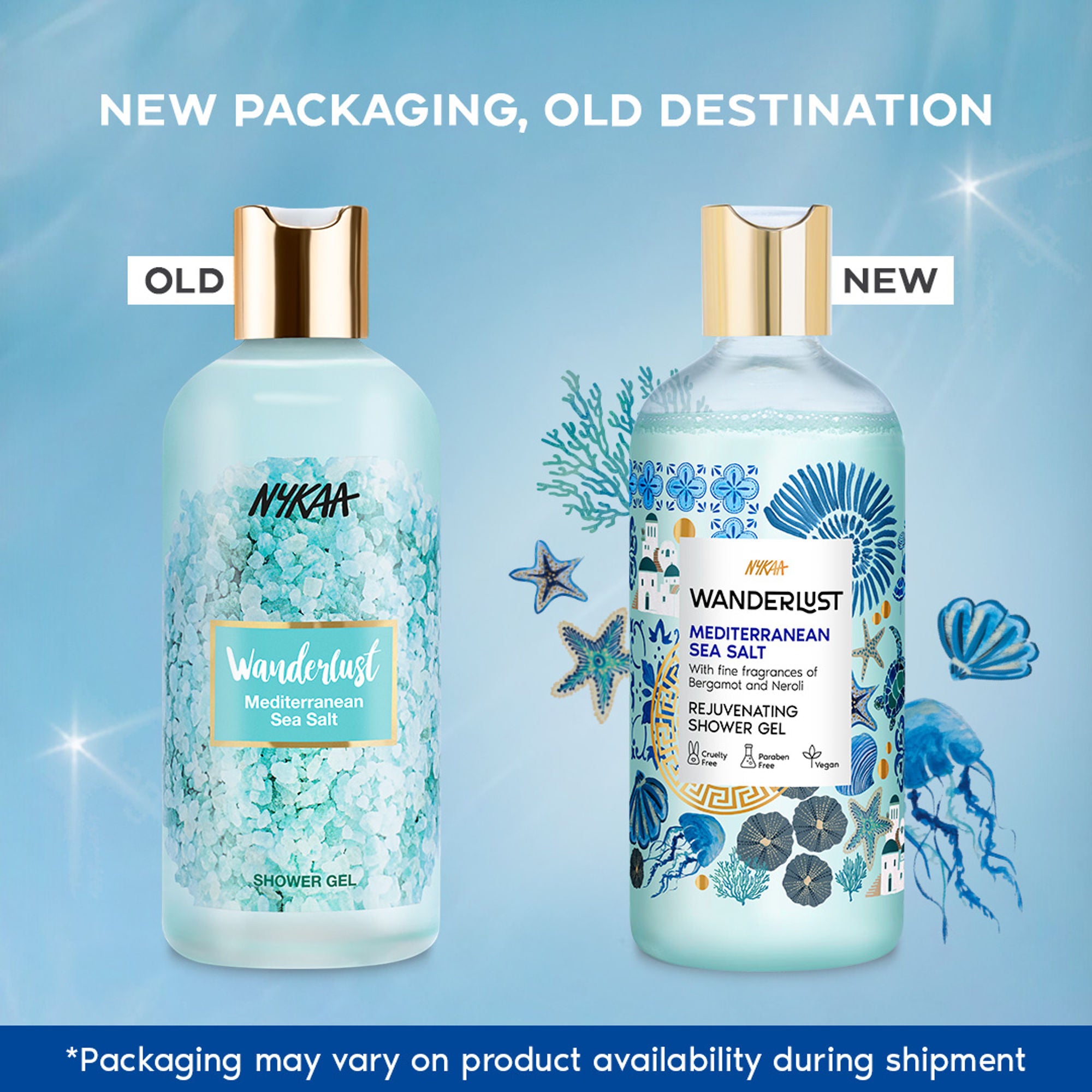 Wanderlust Shower Gels - Mediterranean-Sea-Salt - Distacart