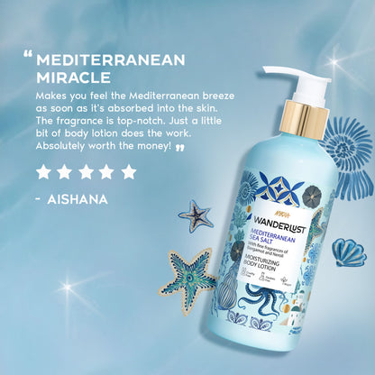 Wanderlust Moisturizing Body Lotion - Mediterranean-Sea-Salt - Distacart