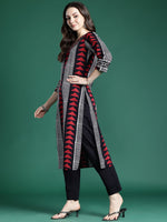 Thumbnail for Indo Era Printed Regular Thread Work Pure Cotton Kurta with Trousers & With Dupatta