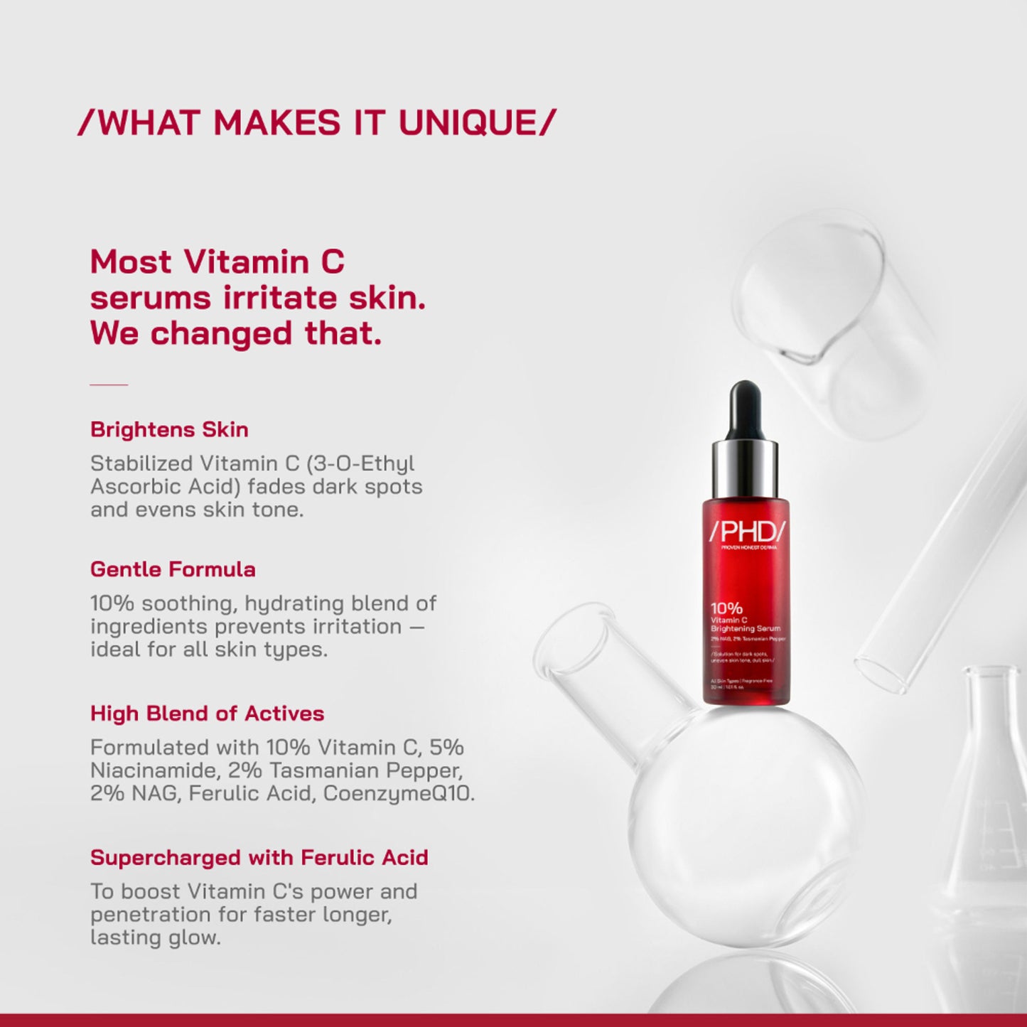 Proven Honest Derma (PHD) 10% Vitamin C Brightening Serum - Distacart
