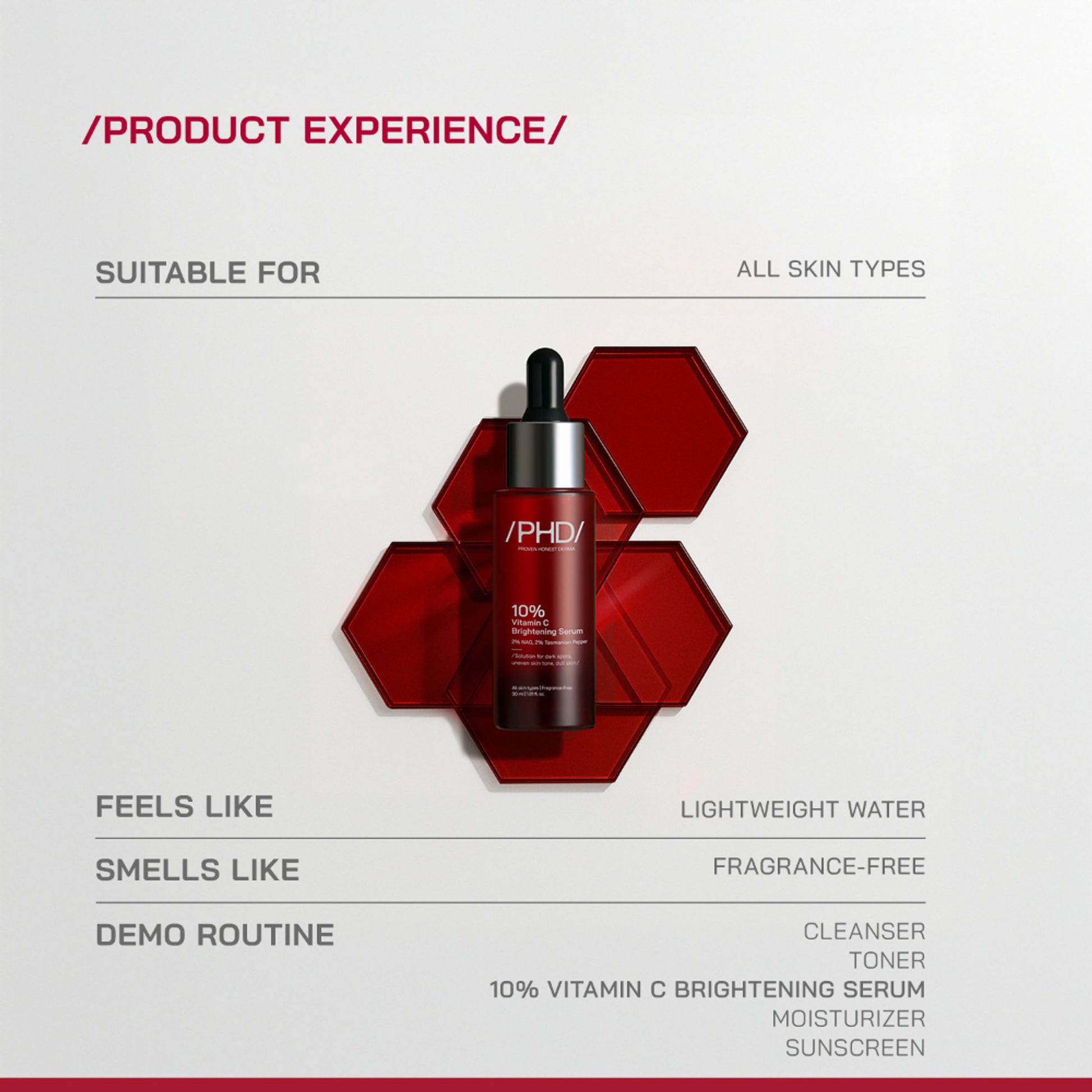 Proven Honest Derma (PHD) 10% Vitamin C Brightening Serum - Distacart