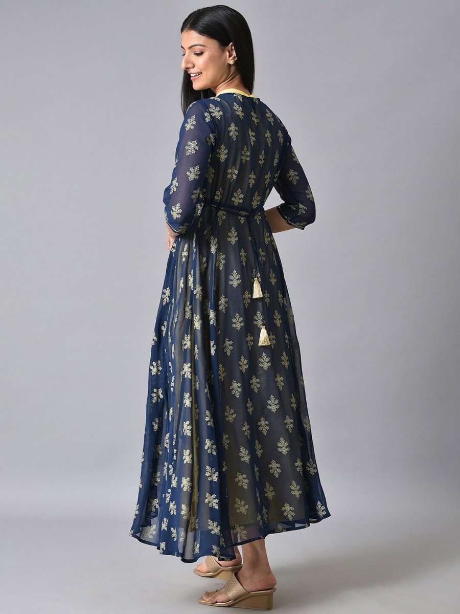 AURELIA Ethnic Motifs Print Maxi Ethnic Dress