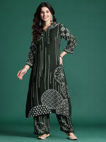 Thumbnail for Indo Era Printed Beads & Stones Kurta with Trousers