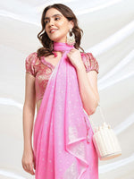 Thumbnail for Mitera Floral Woven Design Ready to Wear Saree - Distacart