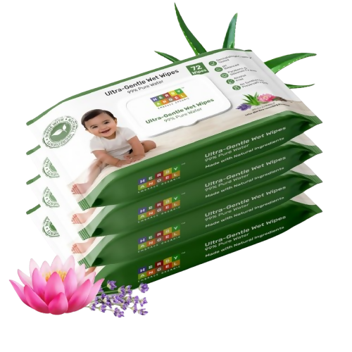 Herby Angel Ultra Gentle Baby Wipes with 99% Pure Water - Dista