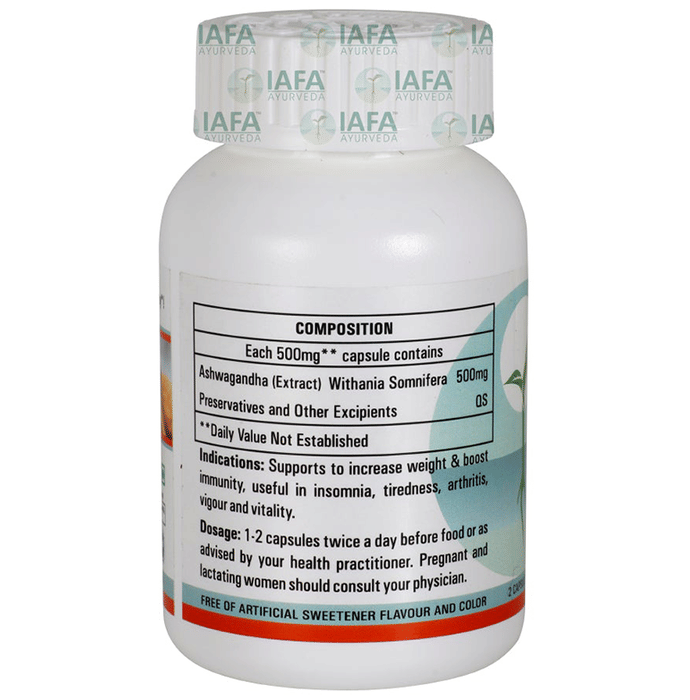 Iafa Ashwagandha Root Extract Veg Capsule
