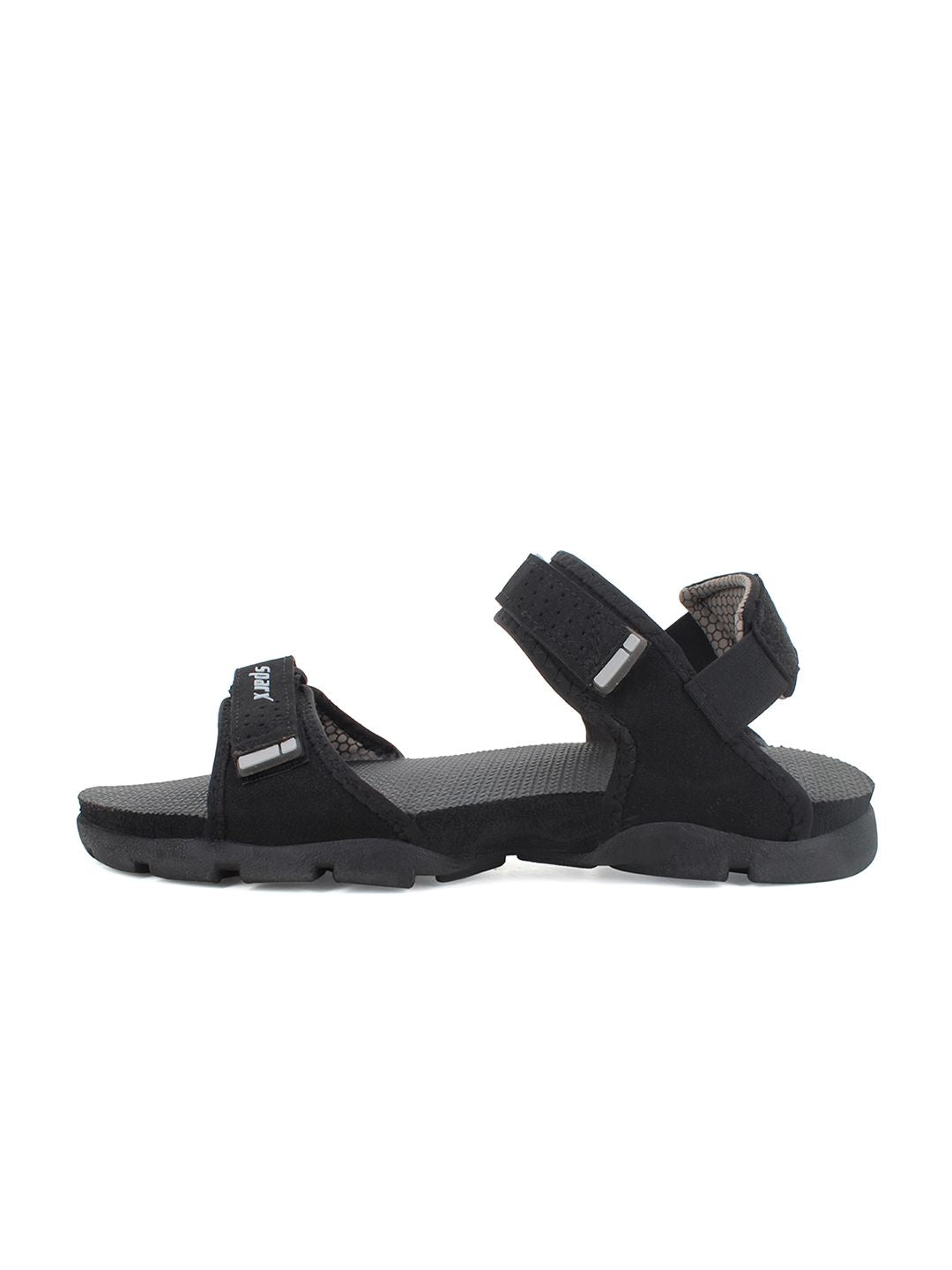 Sparx Men Black Solid Sports Sandals