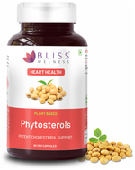 Thumbnail for bliss welness heart health phytosterols high potency lipid support veg capsule