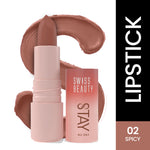 Thumbnail for Swiss Beauty Stay All Day Lipstick - 02 Spicy
