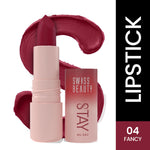 Thumbnail for Swiss Beauty Stay All Day Lipstick - 04 Fancy
