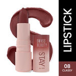 Thumbnail for Swiss Beauty Stay All Day Lipstick - 08 Classy