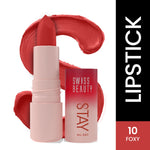 Thumbnail for Swiss Beauty Stay All Day Lipstick - 10 Foxy