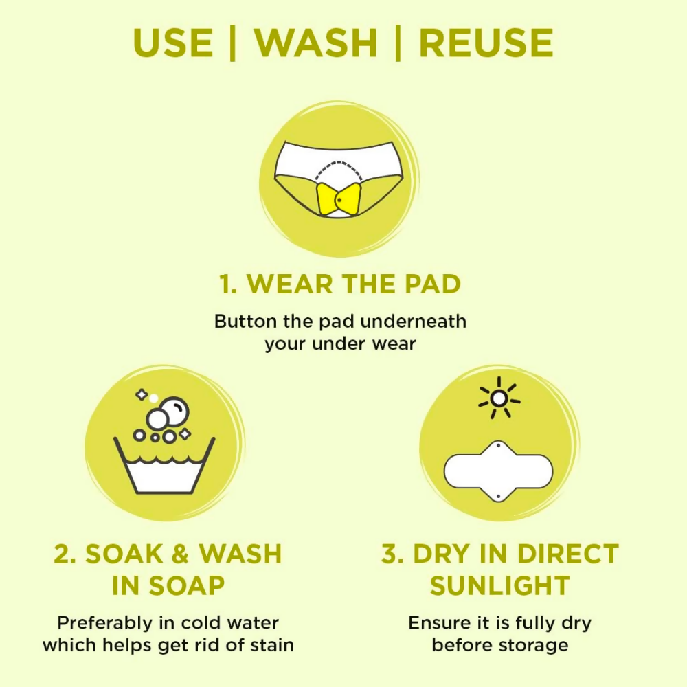 Pee Safe Reusable Sanitary Pads - Dista