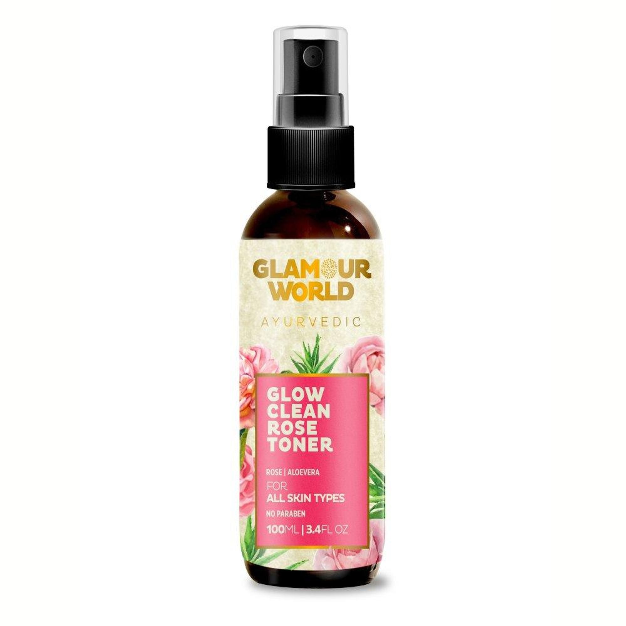 GLAMOUR WORLD AYURVEDIC Glow Clean Rose Toner