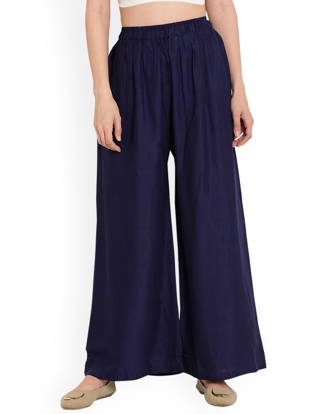 TAG 7 Women Pack of 3 Solid Wide Leg Palazzos