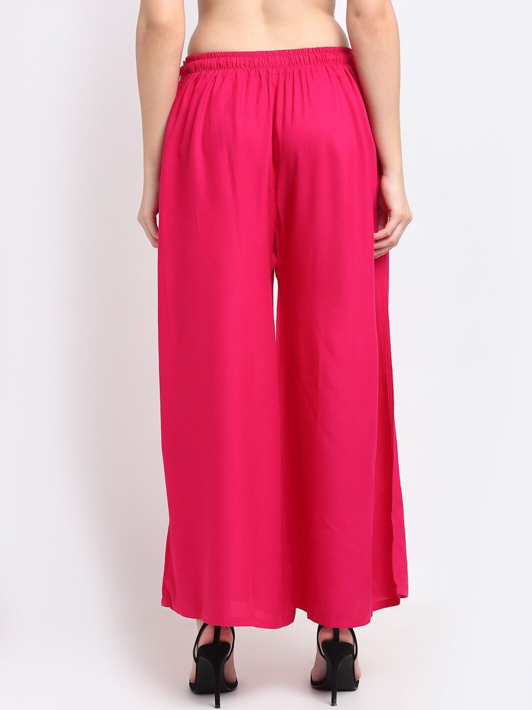 TAG 7 Women Pink Flared Palazzos
