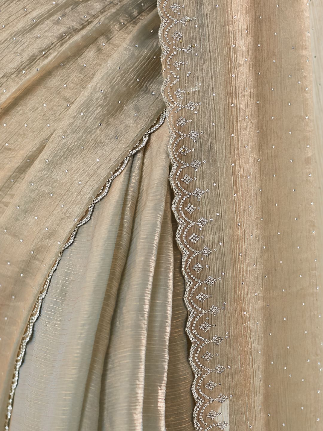 kasee Embellished Beads and Stones Pure Silk Saree - Distacart