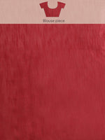 Thumbnail for Anouk Beige & Red Floral Satin Saree - Distacart