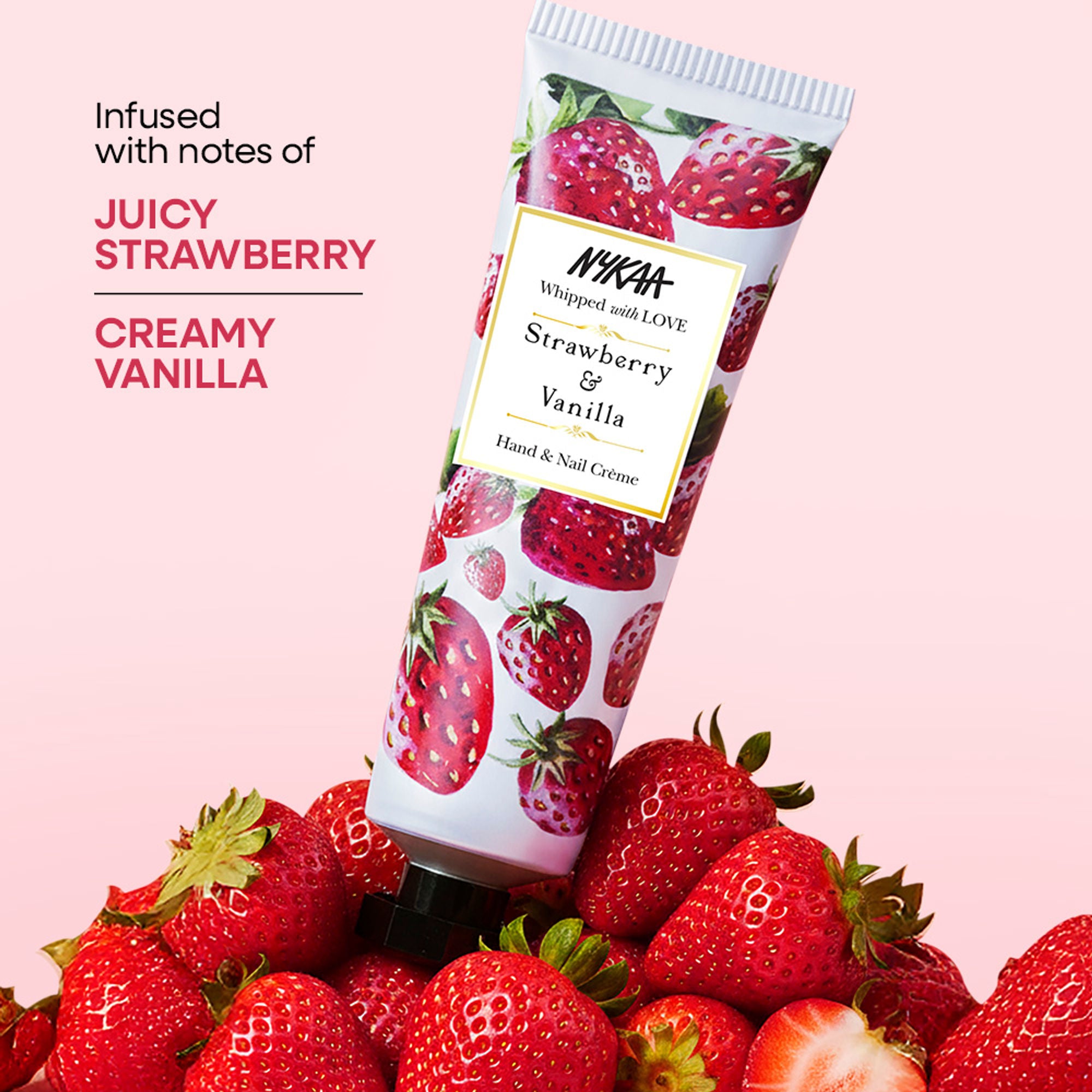 Wanderlust Hand & Nail Creme - Strawberry & Vanilla - Distacart