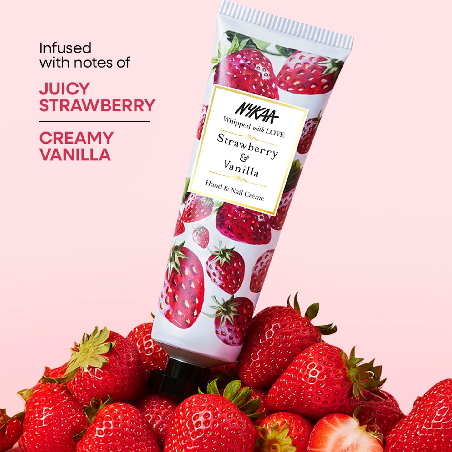Wanderlust Hand & Nail Creme - Strawberry & Vanilla - Distacart
