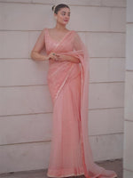 Thumbnail for Anouk Sequinned Organza Saree - Distacart