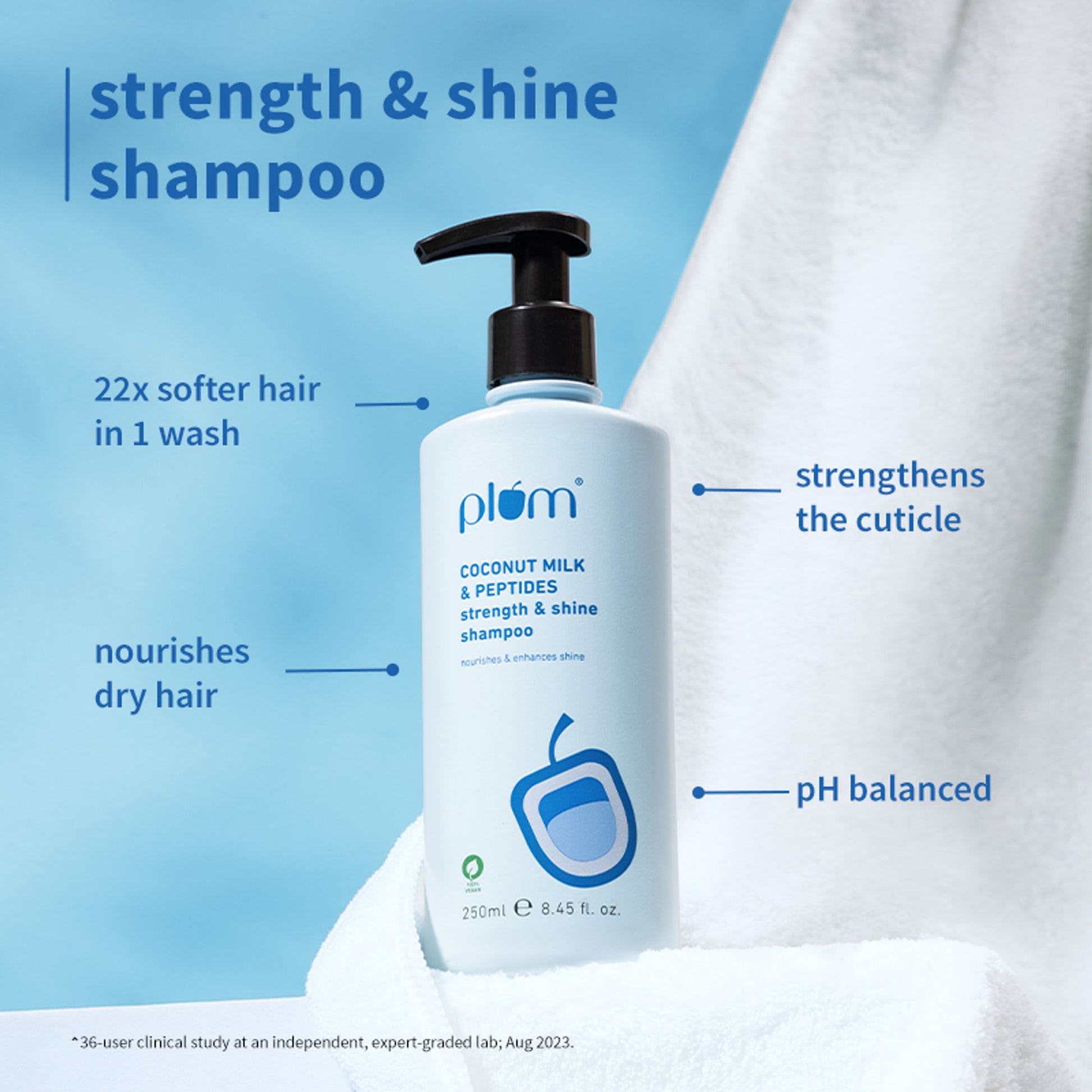 Plum Coconut & Peptides Strength & Shine Combo - Distacart
