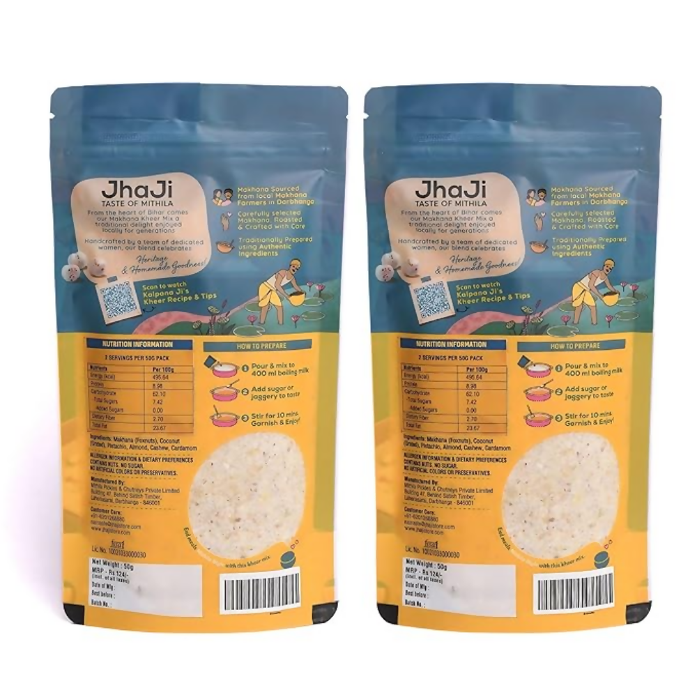 Jhaji Store Homemade Makhana Kheer Instant Mix - Distacart