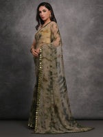 Thumbnail for Anouk Abstract Woven Design Pure Georgette Saree - Distacart