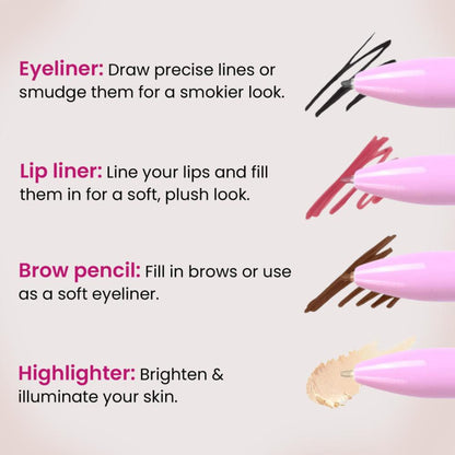 Milagro Beauty On-The-Go 4 In 1 Makeup Pen - Distacart