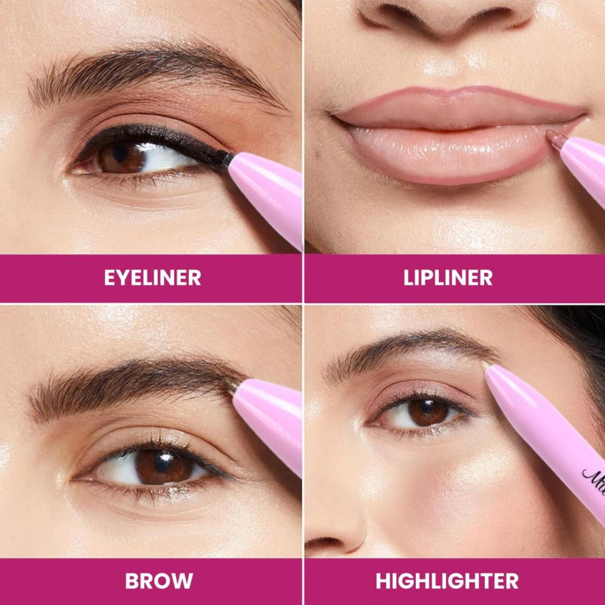 Milagro Beauty On-The-Go 4 In 1 Makeup Pen - Distacart