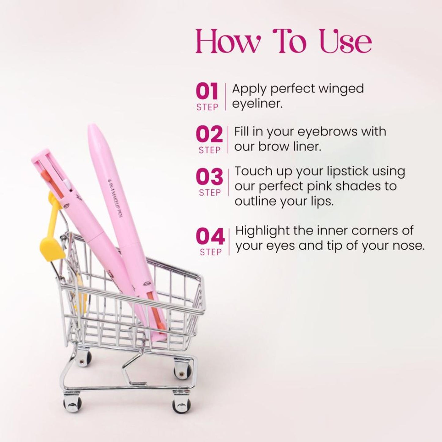 Milagro Beauty On-The-Go 4 In 1 Makeup Pen - Distacart
