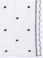 Thumbnail for Indo Era Floral Embroidered Pure Cotton Kurta with Trousers & Dupatta