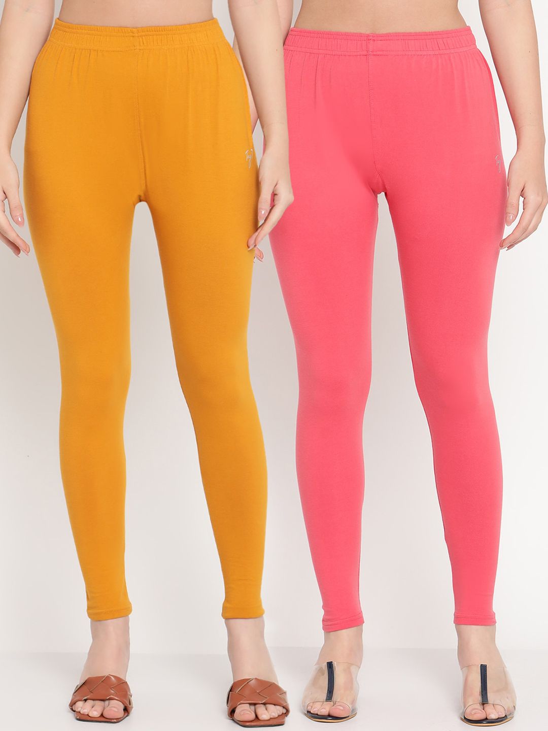 TAG 7 Women Pack of 2 Solid Ankle Length Leggings - Distacart