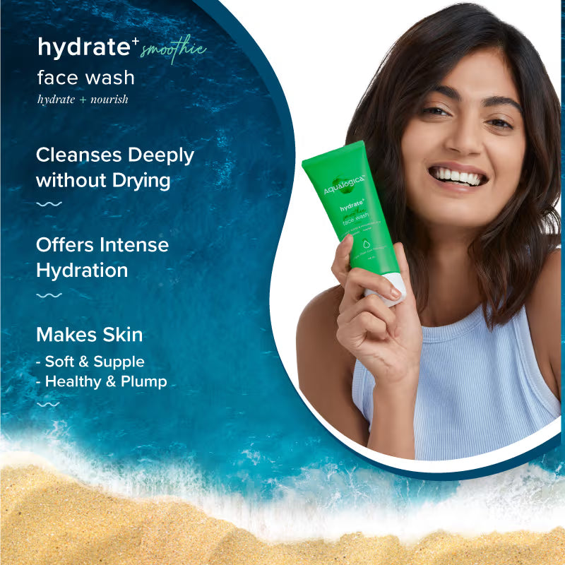 Aqualogica Hydrate+ Smoothie Face Wash with Coconut Water & Hyaluronic Acid - Distacart