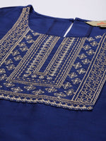 Thumbnail for Anouk Women Ethnic Motifs Yoke Design Thread Work Kurta with Trousers & With Dupatta