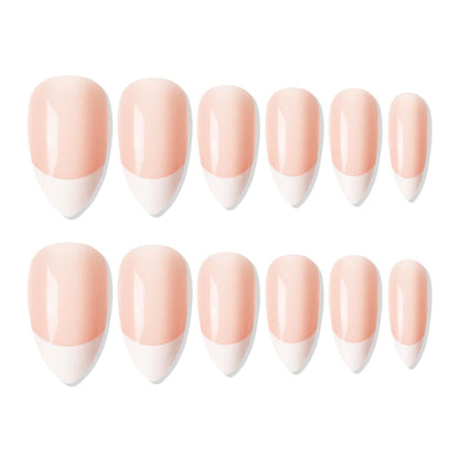 shills professional reusable press on nails french almond spn742