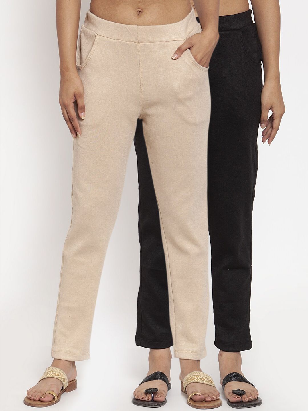 TAG 7 Women Pack of 2 Wool Blend Ankle-Length Leggings Pants - Distacart