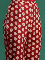 Thumbnail for Indo Era Women Printed Pleated Pure Cotton Kurta with Trousers