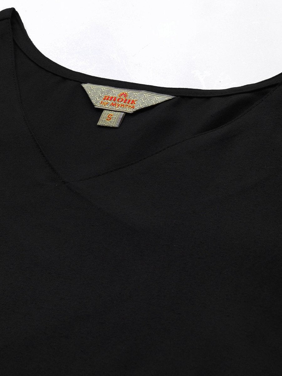 Anouk Solid Regular Kurta with Trousers & Printed Dupatta - Distacart