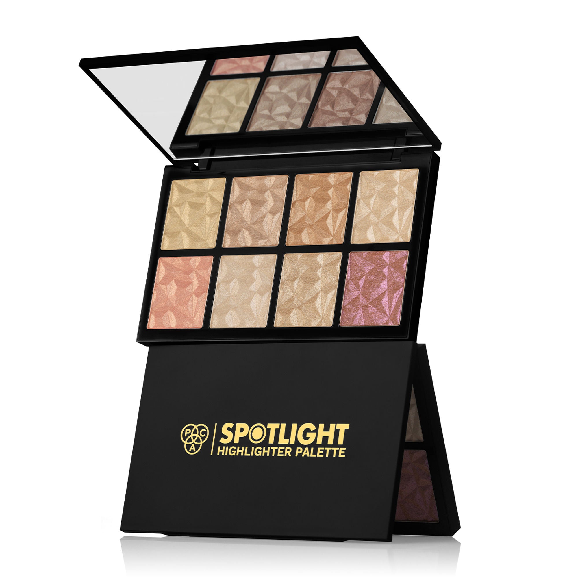 PAC Studio Spotlight Highlighter Palette - Highly Pigmented Silky Smooth Texture, Radiant Glow in One Swipe - Distacart