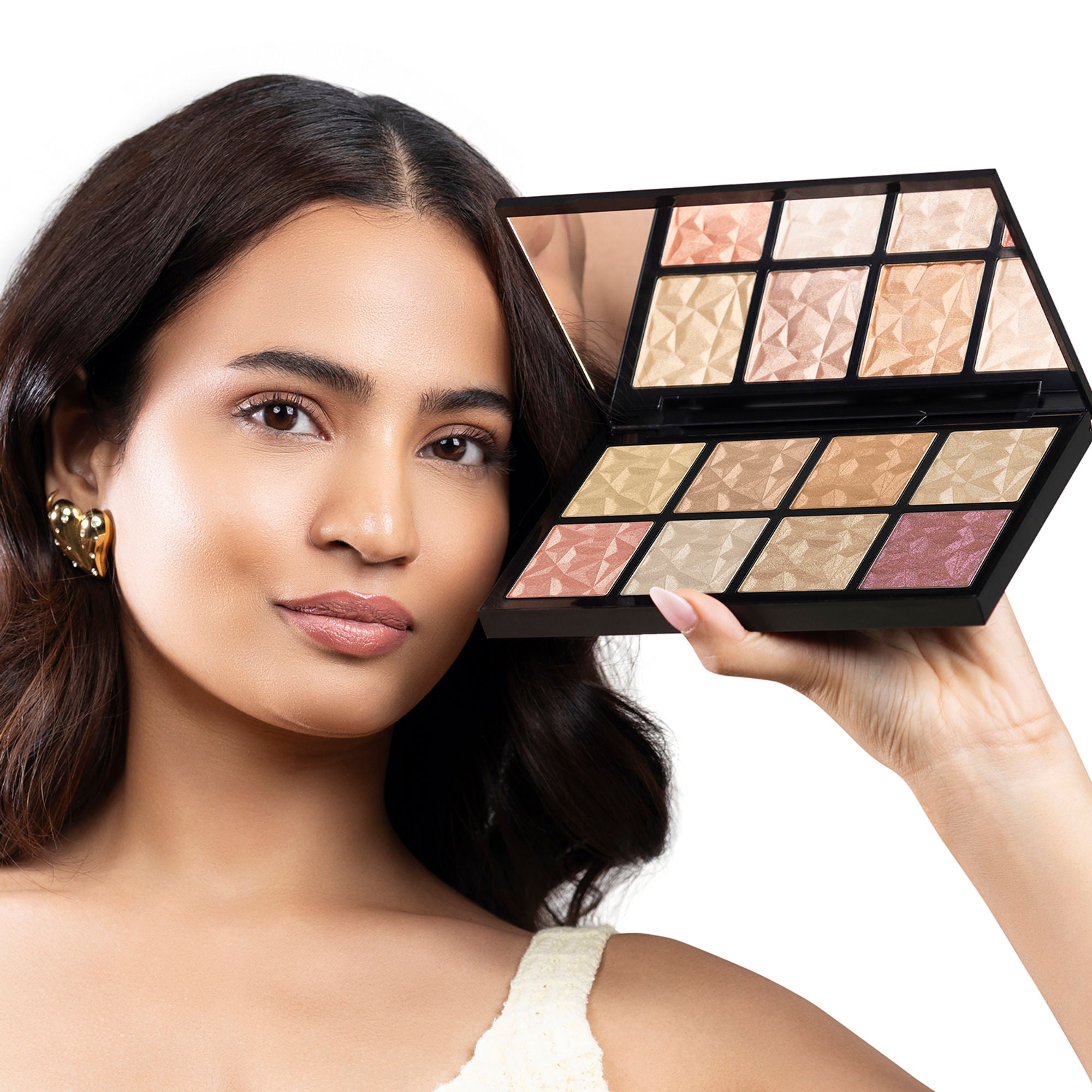 PAC Studio Spotlight Highlighter Palette - Highly Pigmented Silky Smooth Texture, Radiant Glow in One Swipe - Distacart