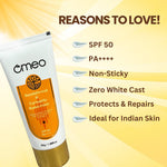 Thumbnail for Omeo Sunscreen With Sandalwood, Turmeric, Papaya & Licorice Extract - Dista